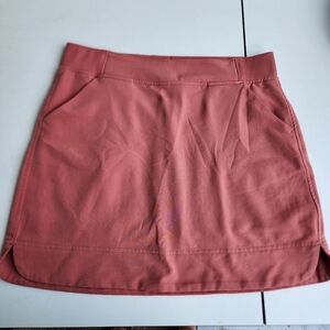 32 Cool womens golf tennis SKORT skirt pull on elastic waist lined Pink PEACH S
